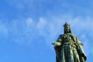 Statue on the Charles Bridge, Prague.